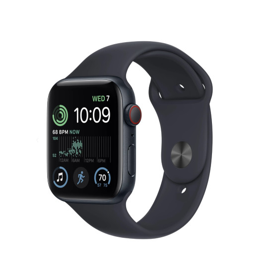 Apple Watch SE 2022 GPS 44mm Mitternacht Sportarmband Mitternacht