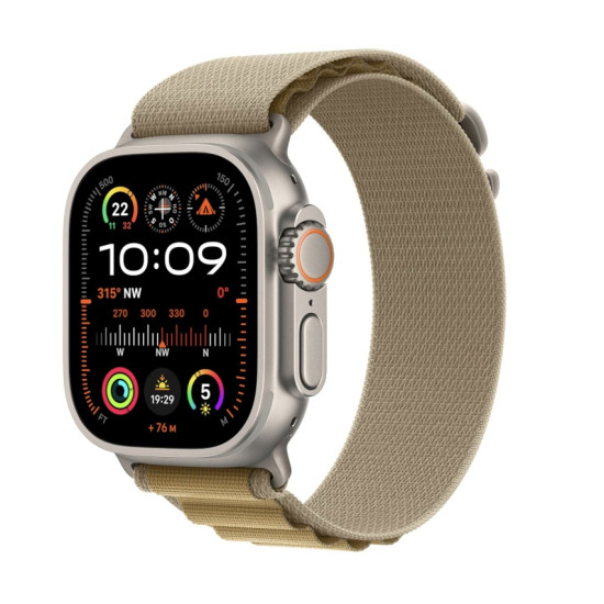 Apple Watch Ultra 2 (2024) Titan Natur Alpine Loop Mandel M
