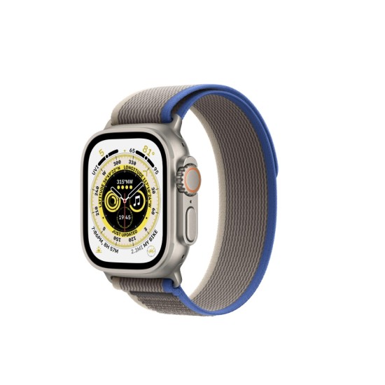 Apple Watch Ultra Titan Trail Loop Blau/Grau S/M