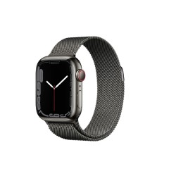 Apple Watch Series 7 4G 45mm Edelstahl Milanaise Armband Graphit Apple Watch Series 7 4G 45mm Edelstahl Milanaise Armband Graphit