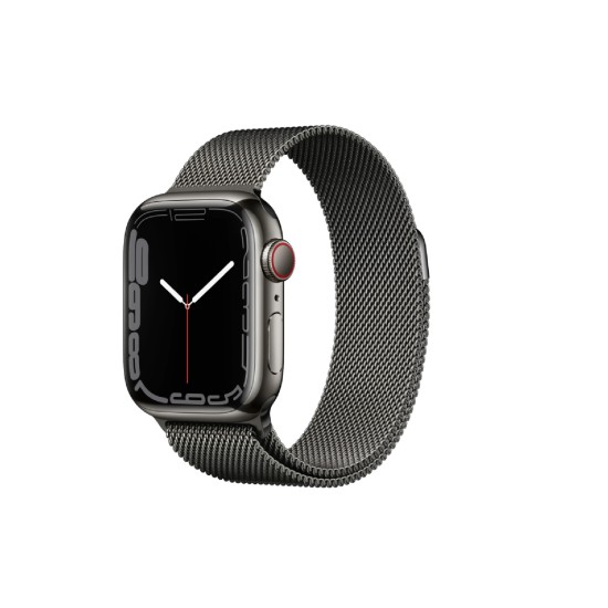 Apple Watch Series 7 4G 45mm Edelstahl Milanaise Armband Graphit Apple Watch Series 7 4G 45mm Edelstahl Milanaise Armband Graphit