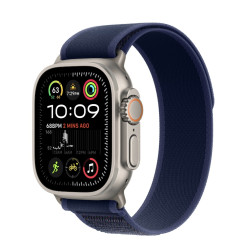 Apple Watch Ultra 2 (2024) Titan Natur Trail Loop Blau M/L