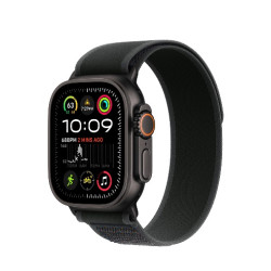 Apple Watch Ultra 2 (2024) Titan Schwarz Trail Loop Schwarz M/L