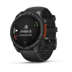Garmin fenix® 8 47mm AMOLED Schwarz/Schiefergrau Silikon-Armband