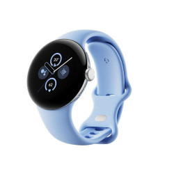 Google Pixel Watch 2 Bluetooth Polished Silver Sportarmband Bay
