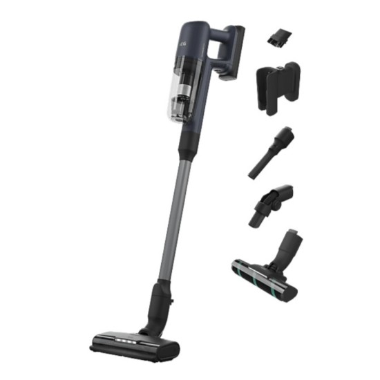 AEG AP71U142MM, 2-in-1-Stabstaubsauger, Beutellos, Schwarz, Blau, 0,3 l, Aluminium, Trocken