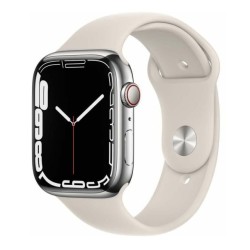 Apple Watch Series 7 4G 45mm Edelstahl Sportarmband Polarstern