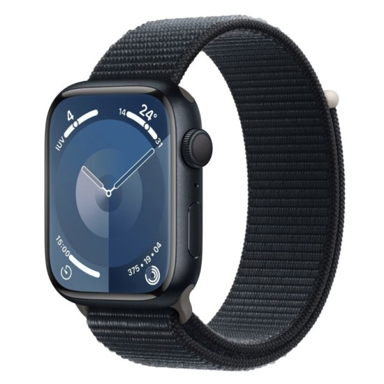 Apple Watch Series 9 GPS 45mm Aluminium Mitternacht Sport Loop Mitternacht Apple Watch Series 9 GPS 45mm Aluminium Mitternacht Sport Loop Mitternacht