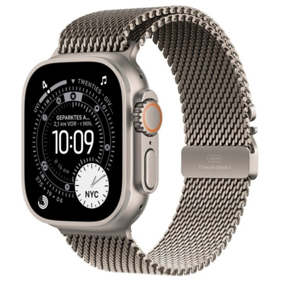 Apple Watch Ultra 3 Titanium Natural Milanese Loop Natural S 5G  GPS  eSIM  Unisex