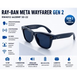 Ray-Ban Meta Wayfarer (Gen 2) RW4012 6628MF 50-22 Cosmic Blue Glas AI Glasses