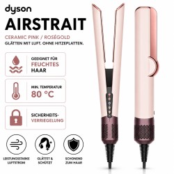 Dyson Airstrait Ceramic Pink/Roségold geeignet für feuchtes Haar