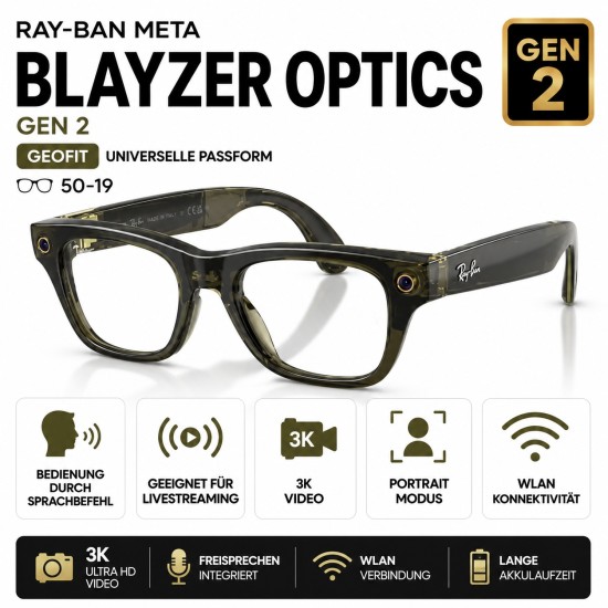 RAY-BAN META BLAYZER OPTICS - GEN 2 50-19