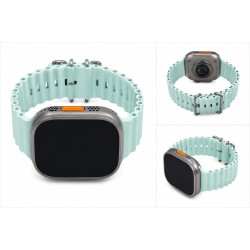 Apple Watch Ultra 2 (2024) Titan Natur Silikon Sea Loop