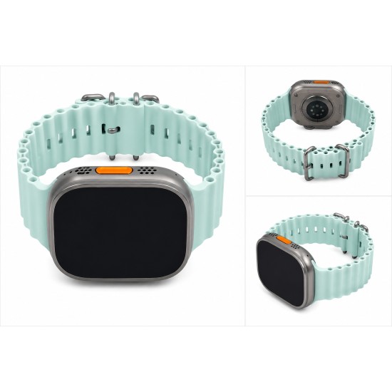 Apple Watch Ultra 2 (2024) Titan Natur Silikon Sea Loop Apple Watch Ultra 2 (2024) Titan Natur Silikon Sea Loop
