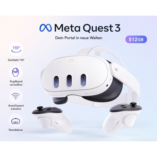 Meta Quest 3 512GB Gorilla Tag Cardboard Hero Bundle