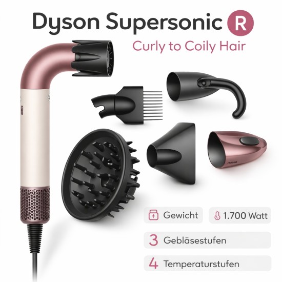 Dyson Supersonic R curly to coily hair Ceramic pink/Roségold