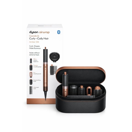 Dyson Airwrap Co-anda2x Curly + Coily Hair Amber Silk Dyson Airwrap Co-anda2x Curly + Coily Hair Amber Silk