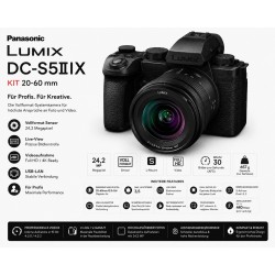Panasonic Lumix DC-S5IIX Kit 20-60 mm Vollformat  24,2 Megapixel  Full HD  USB-LAN
