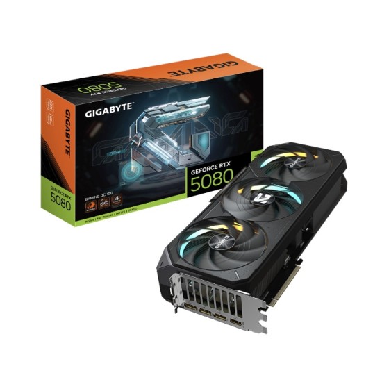 GigaByte GeForce RTX 5080 Gaming OC 16 GB  GDDR7  256 Bit  30 Gbit/s