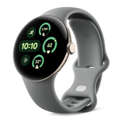 Google Pixel Watch 3 41mm 4G Champagne Gold Sportarmband Hazel