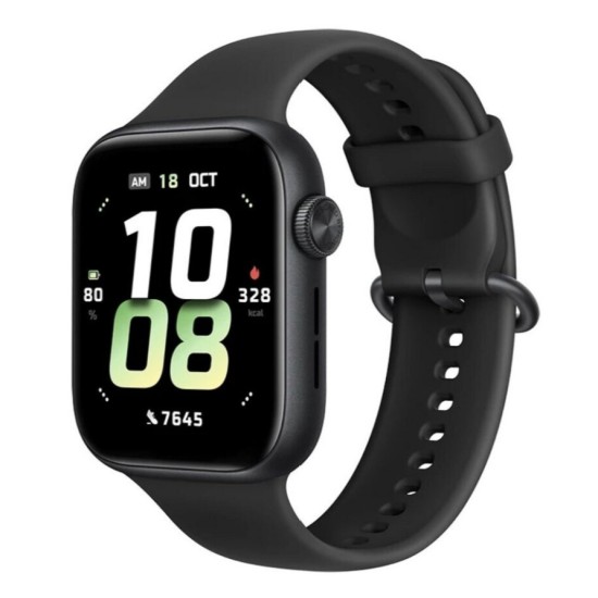 Honor Watch 5 schwarz 1,85 Zoll  Aluminium Gehäuse  Silikon Armband  AMOLED Display