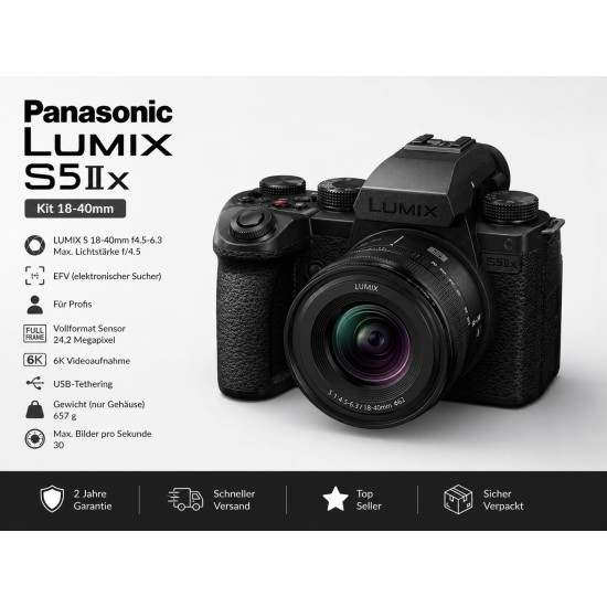 Panasonic Lumix DC-S5IIX Kit 18-40mm - Vollformat-Systemkameras