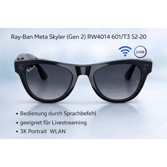Ray-Ban Meta Skyler (Gen 2) RW4014 601/T3 52-20