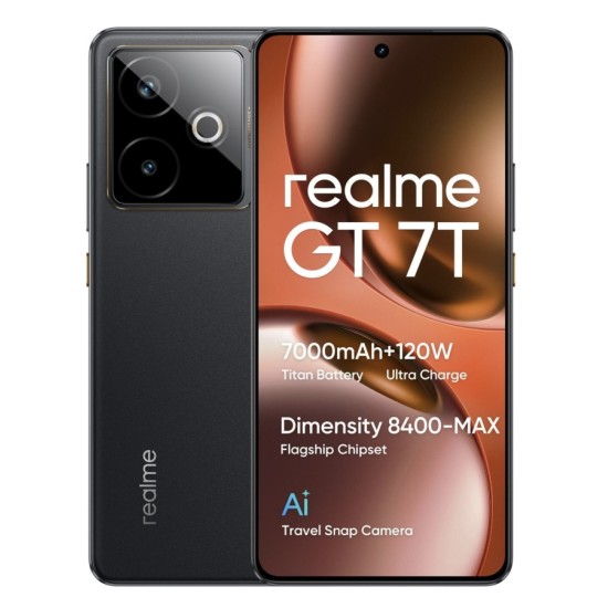 Realme GT 7T 256GB 6,8 Zoll  Full HD  120 Hz  50 MP  12 GB RAM IceSense Black