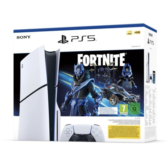 Sony PlayStation 5 Slim (PS5 Slim) Fortnite Cobalt Star Bundle