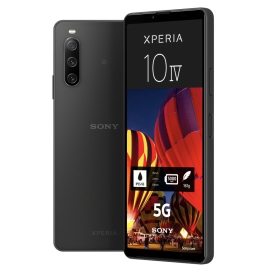 Sony Xperia 10 IV Schwarz 6 Zoll  Full HD  60 Hz  12 MP  6 GB RAM  128 GB