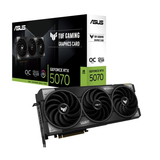 ASUS GeForce RTX 5070 TUF Gaming OC 12 GB  GDDR7  192 Bit