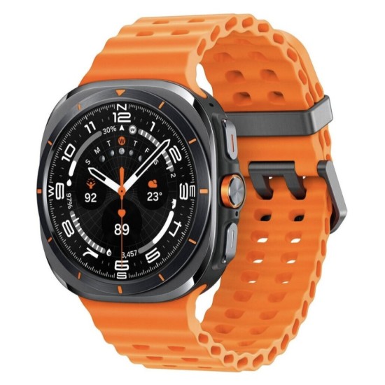 Samsung Galaxy Watch Ultra 2025 Titanium Grey Armbandfarbe orange