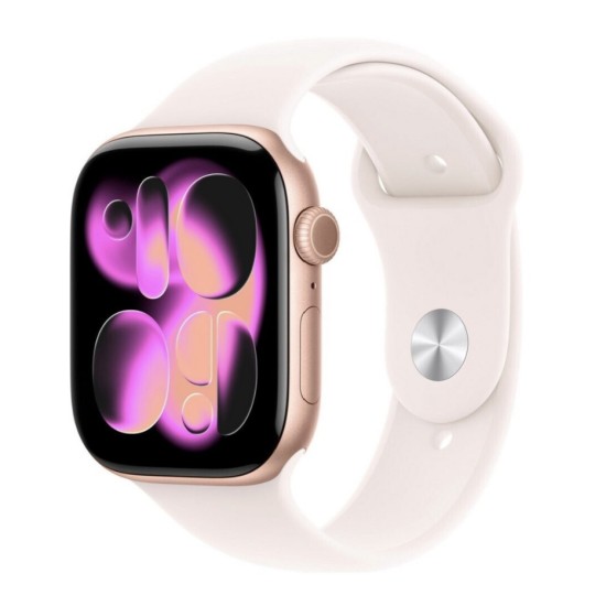 Apple Watch Series 11 5G 46mm Aluminium Rose Gold Sport Band Light Blush M/L Apple Watch Series 11 5G 46mm Aluminium Rose Gold Sport Band Light Blush M/L