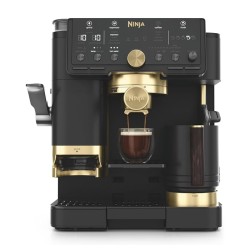 Ninja Luxe Café Pro David Beckham 3-in-1-Kaffeemaschine Schwarz und Gold