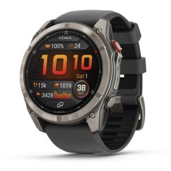 Garmin fenix® 8 Pro 51mm AMOLED Sapphire Graphit/Schwarz Titan Silikon-Armband Garmin fenix® 8 Pro 51mm AMOLED Sapphire Graphit/Schwarz Titan Silikon-Armband