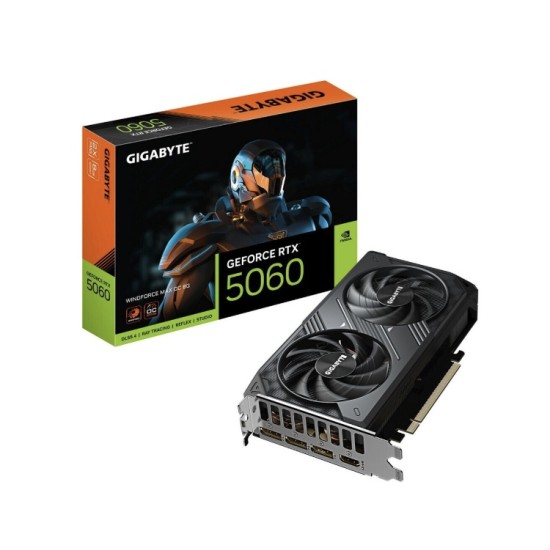 GigaByte GeForce RTX 5060 Windforce Max OC 8 GB  GDDR7  128 Bit  28 Gbit/s