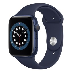 Apple Watch Series 6 Blau Aluminium 44mm Sportarmband Dunkelmarine Apple Watch Series 6 Blau Aluminium 44mm Sportarmband Dunkelmarine