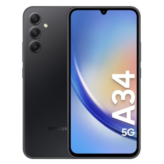 Samsung Galaxy A34 128GB Awesome Graphite 6,6 Zoll  Full HD  120 Hz  48 MP  6 GB RAM