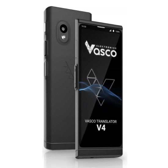 Vasco Translator V4 (Black Onyx) – Mobiler KI-Sprachübersetzer