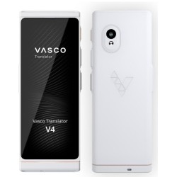 Vasco Translator V4 (Pearl White) – Mobiler KI-Sprachübersetzer