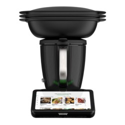  Vorwerk Thermomix TM7 - Schwarz mit Zubehör - 2.000 Watt  6,5 kg