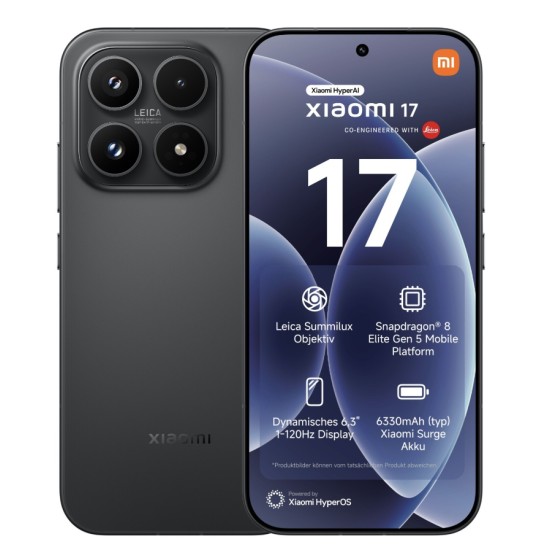 Xiaomi 17 12GB 512GB Black 6,3 Zoll 120 Hz 12GB Xiaomi 17 12GB 512GB Black 6,3 Zoll 120 Hz 12GB