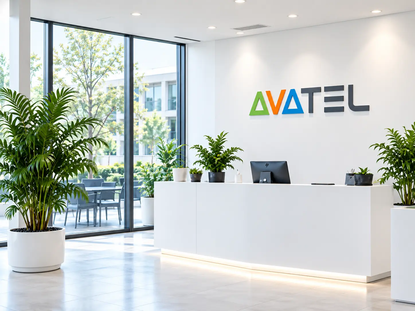 Heller Empfang mit AVATEL-Logo